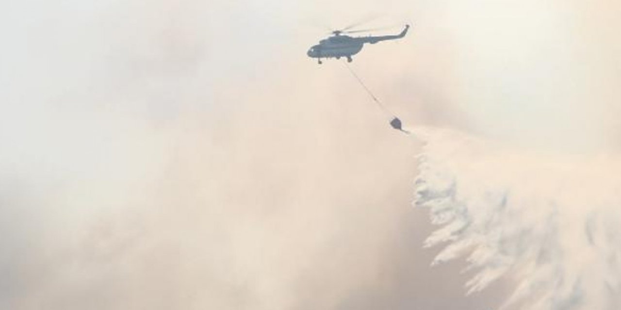 Beykoz'daki yangına yerden ve havadan müdahale ediliyor