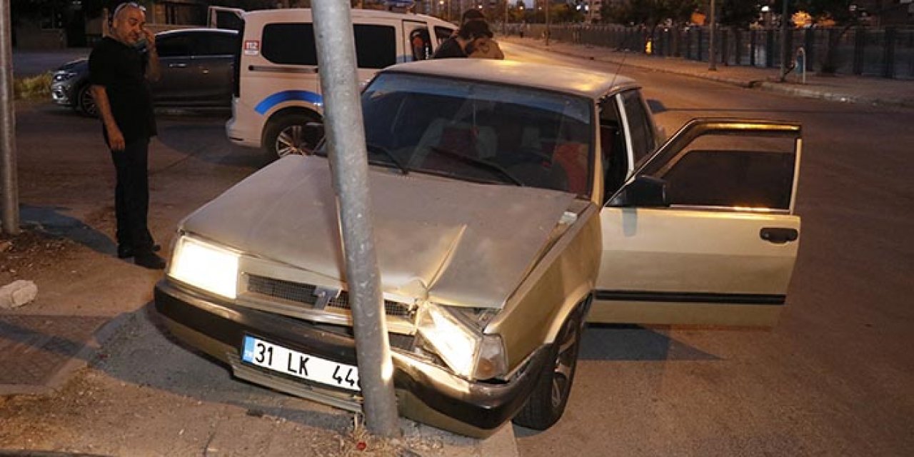 ‘Dur’ ihtarına uymadı; kaza yapınca yakalandı