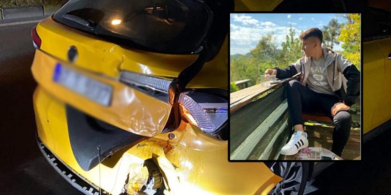 Taksiye çarptı, feci şekilde can verdi!