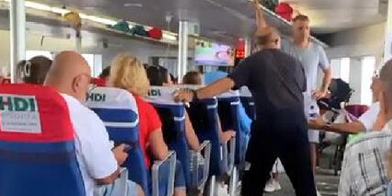 Denizin ortasında korku dolu anlar