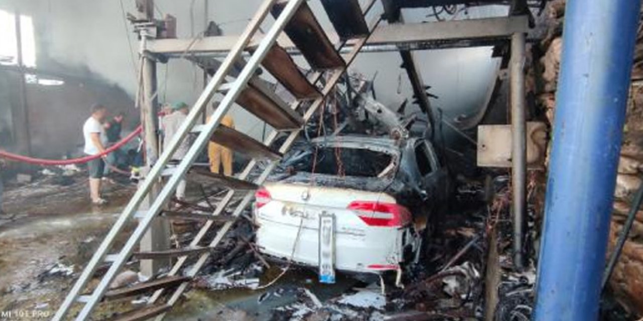 Aydın'da marangoz atölyesinde yangın çıktı