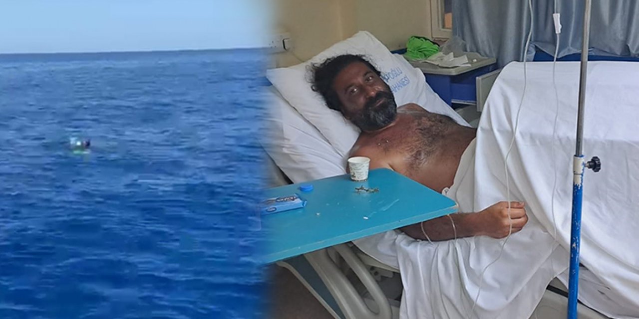 Denizde yaşam mücadelesi: Tekneler yardım etmeden gitmiş!