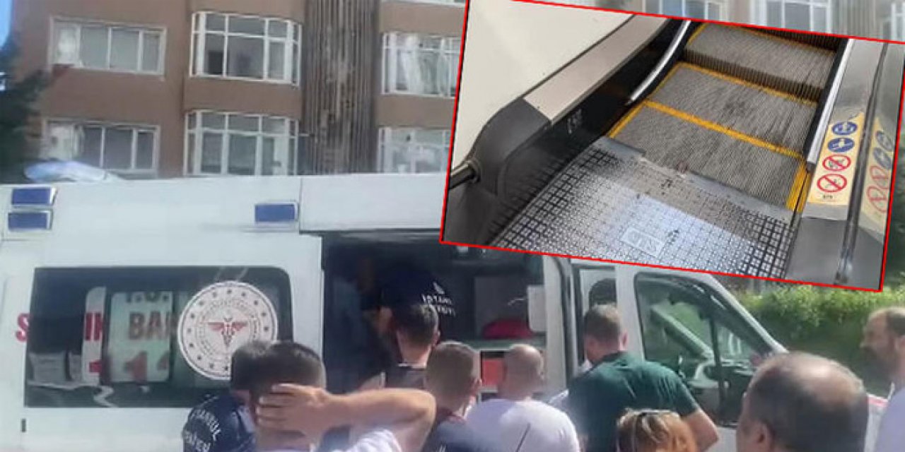 6 yaşındaki çocuğun parmağı yürüyen merdivenlere sıkıştı