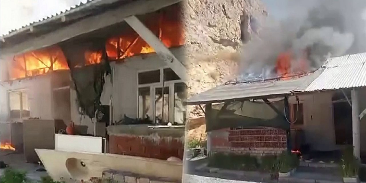 Patlayan buzdolabı yangına sebep oldu