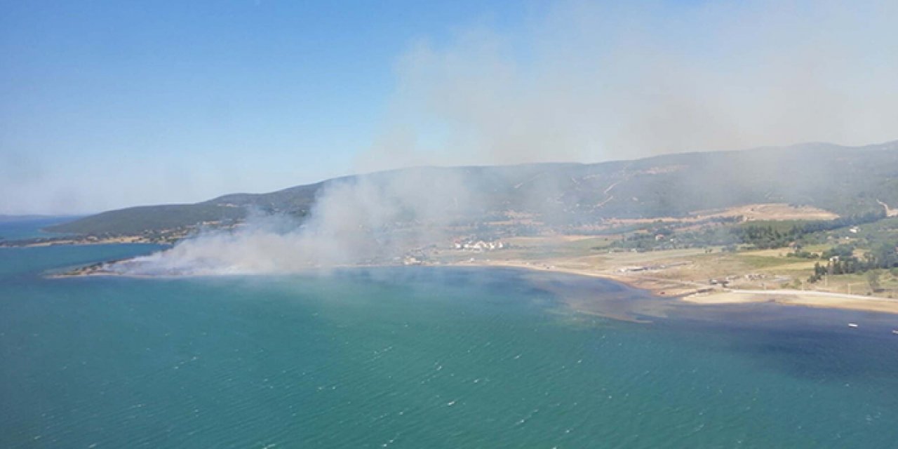 Korkutan yangın büyümeden söndürüldü