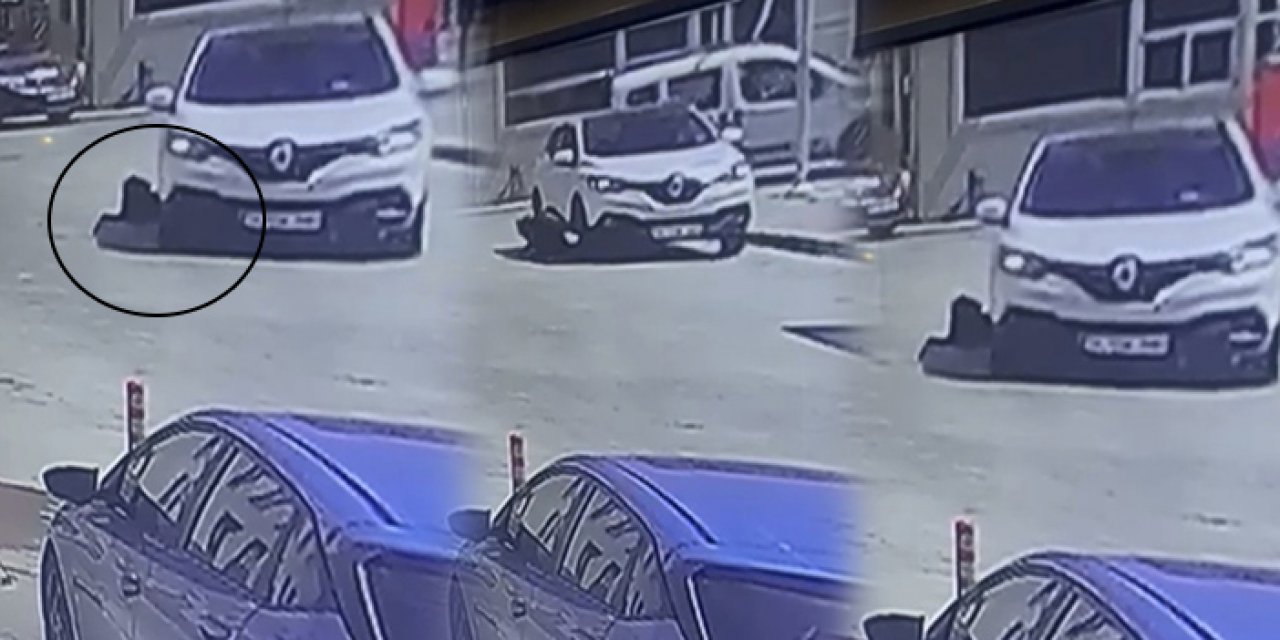 Vicdansızlığın böylesi! Köpeği metrelerce sürükledi