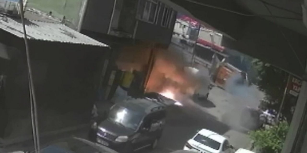 Sanayi sitesinde patlayan kablo panik yarattı