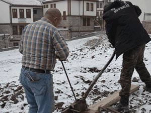 Soğukta alın teri