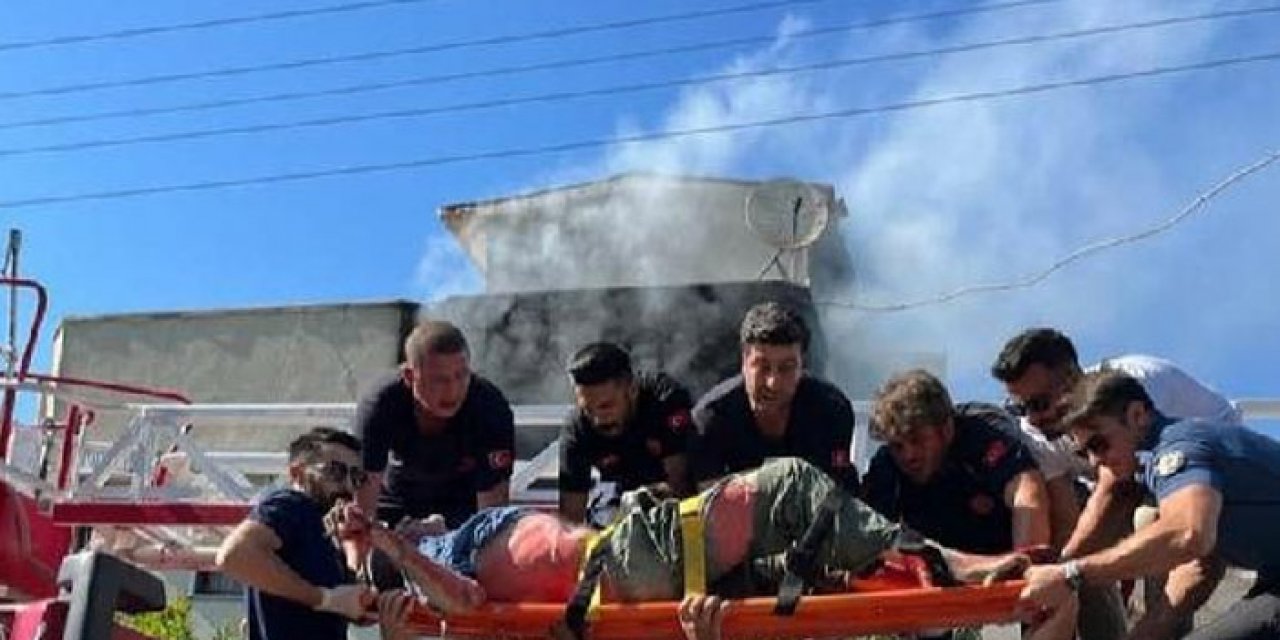 Yalova'da 4 katlı binada yangın: 1 kişi yaralandı