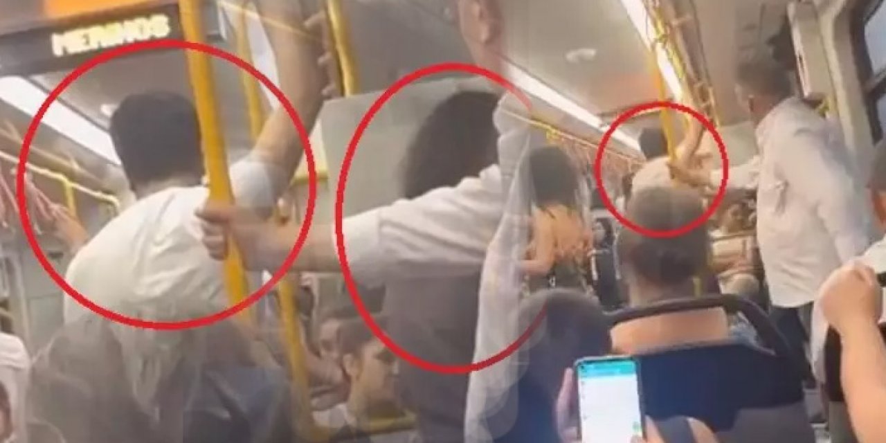 Eşini başka bir kadınla görünce ortalık karıştı