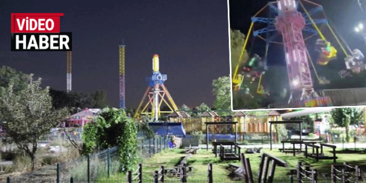 Lunaparktaki salıncak kazasının görüntüleri ortaya çıktı