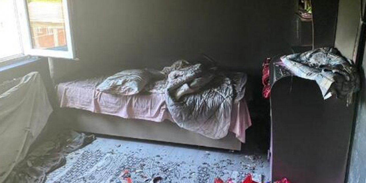 3 katlı binada yangın çıktı