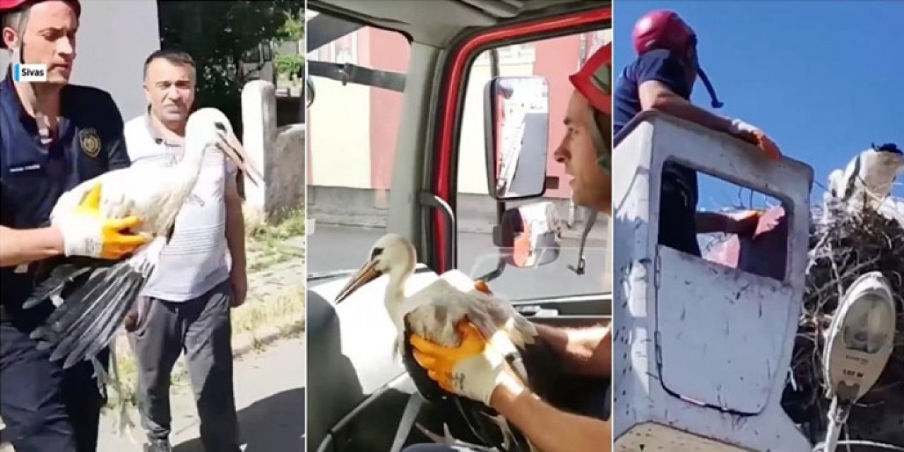 Leyleğe itfaiye eli