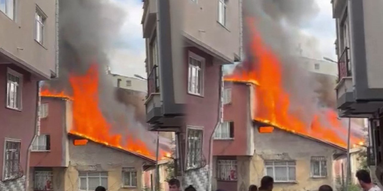 Alevler kısa sürede büyüdü: 3 bina yandı