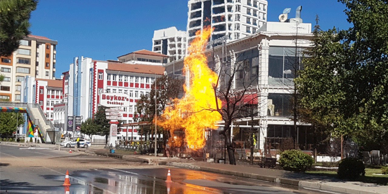 Doğalgaz borusunda patlama: 1 yaralı
