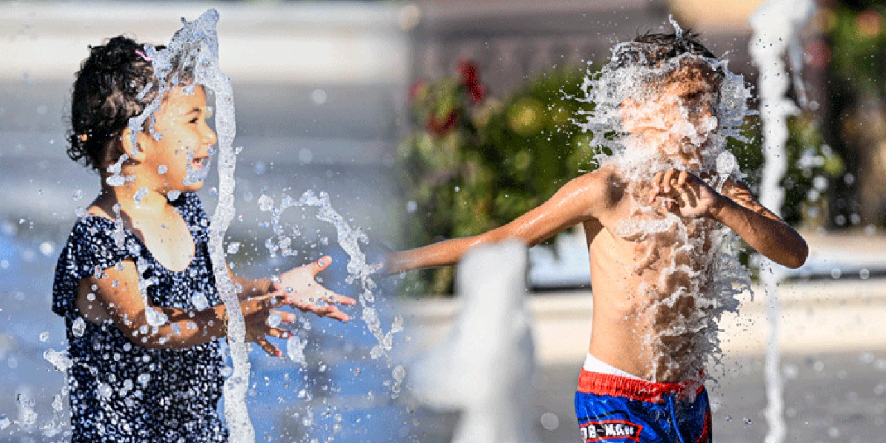 Ankara'da sıcaklar 40 dereceye dayandı: Serinlemek için parklara akın ettiler