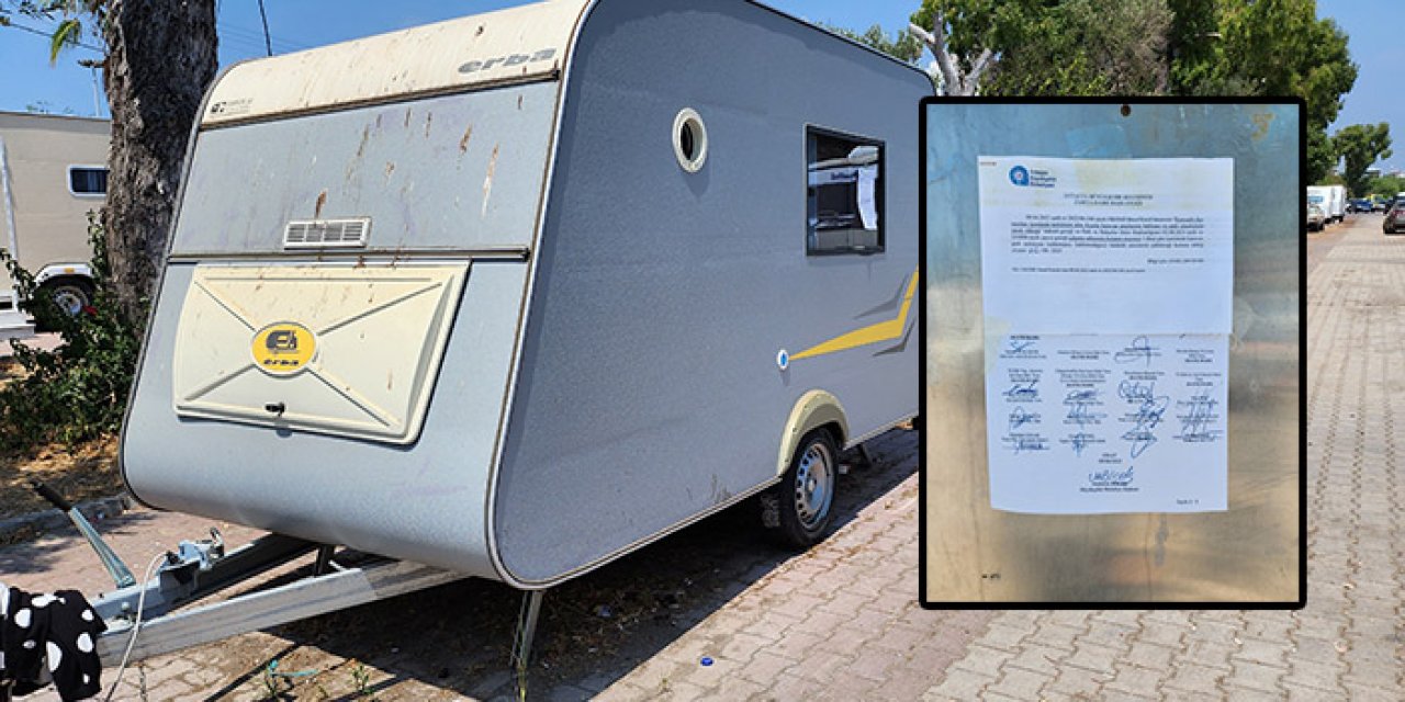 Antalya Konyaaltı'nda karavan sorunu: Tebligat geldi