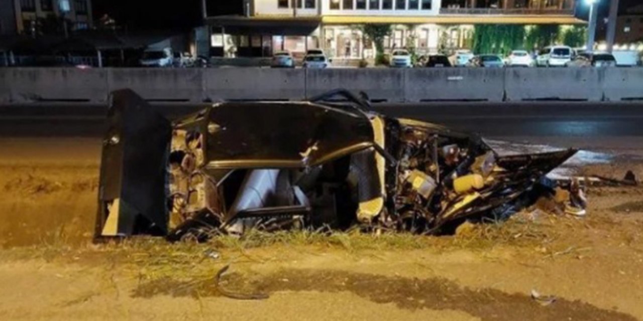 Kaza sonucu su kanalına düştü: 1 yaralı