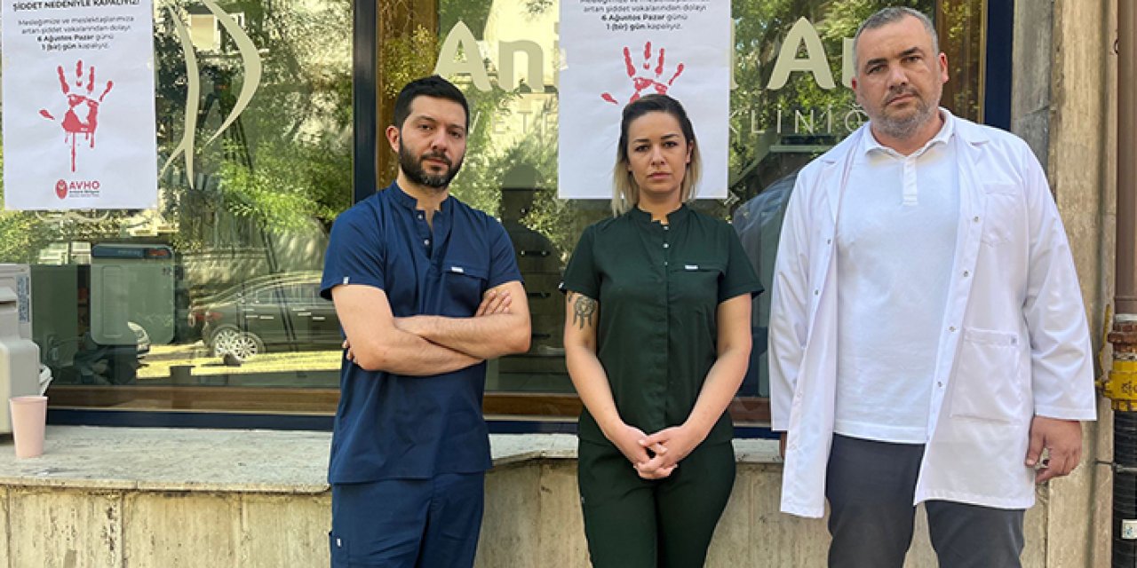 Ankara'daki veterinerleden şiddete tepki: Kliniklerini kapattılar