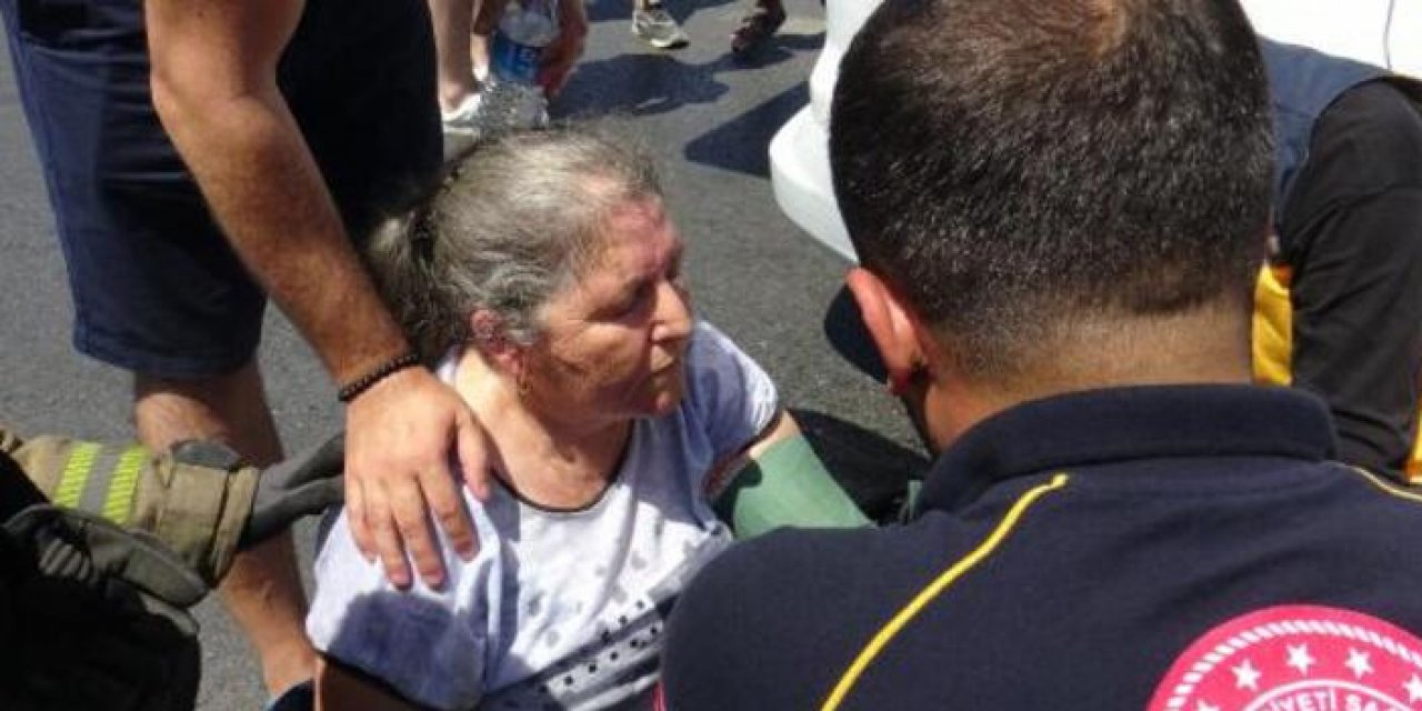 Yaralanan kızını görünce fenalık geçirdi