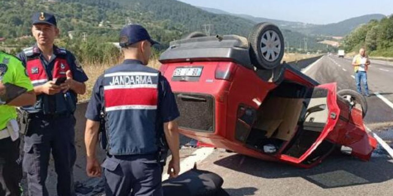 Otomobil takla attı: 2 yaralı