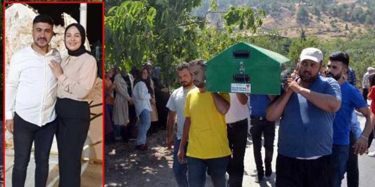 Eşi tarafından öldürülen Büşra ve oğlu toprağa verildi