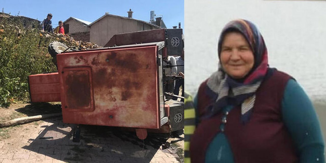 Traktör devrildi: Altında kalan kadın öldü