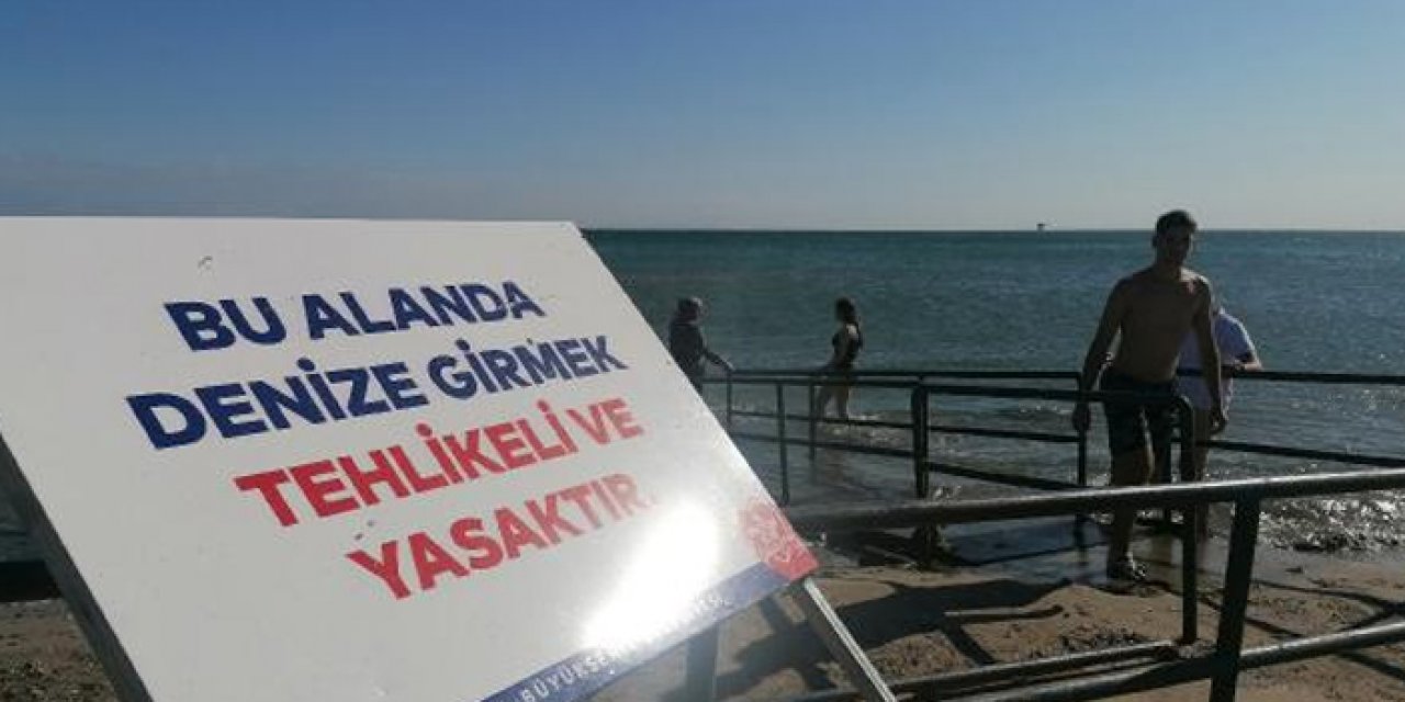 Silivri'de denize girmek yasaklandı