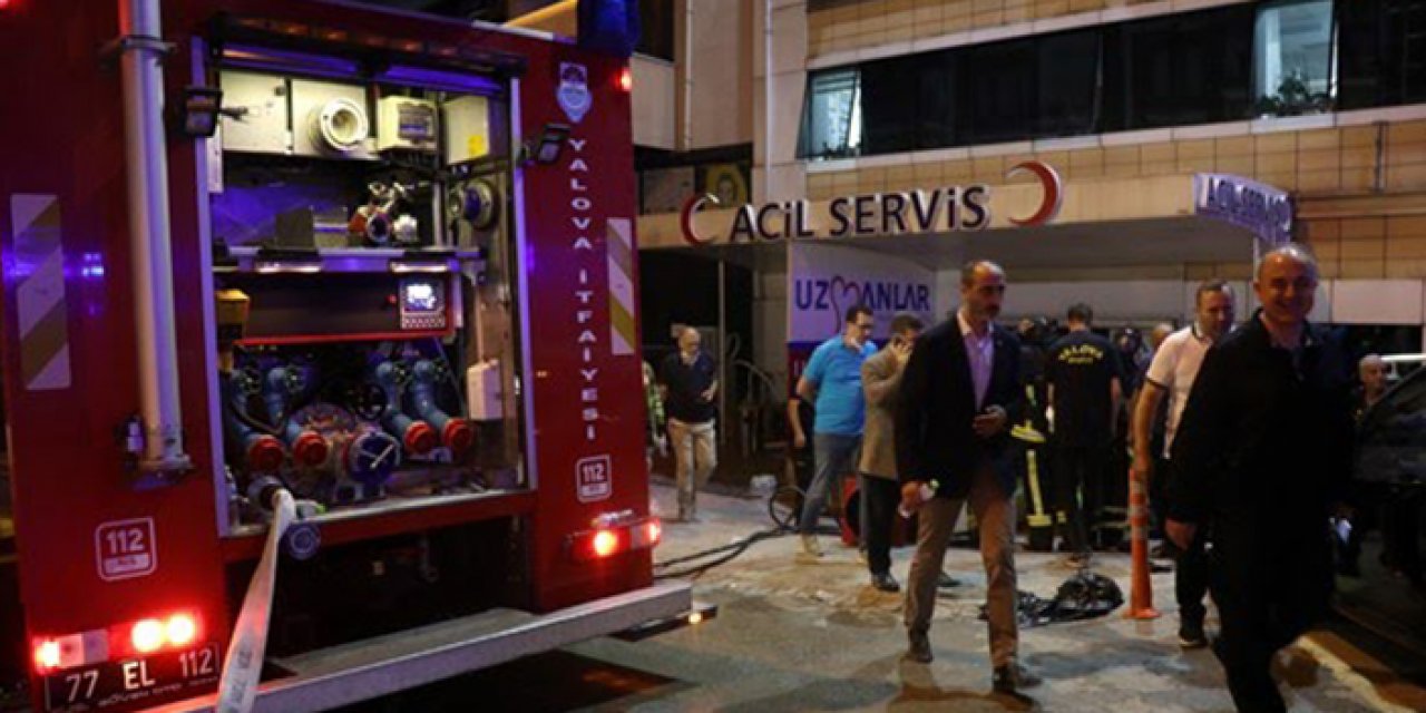 Korkutan yangın: 61 hasta tahliye edildi