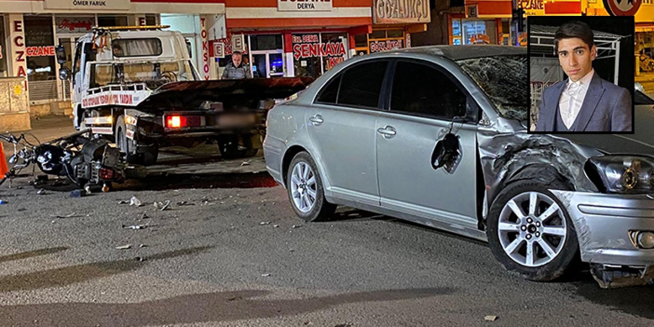 Otomobil ile motosiklet çarpıştı: 1 ölü 1 yaralı