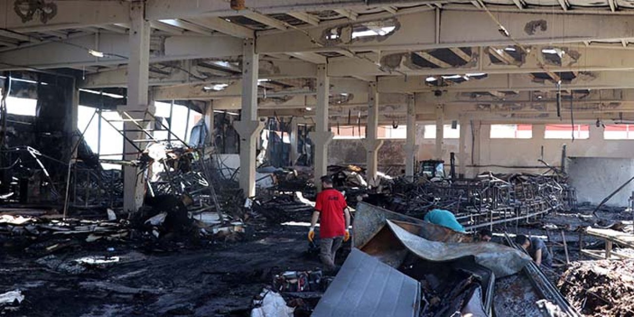 Kayseri’de fabrika yangını: Kullanılamaz hale geldi