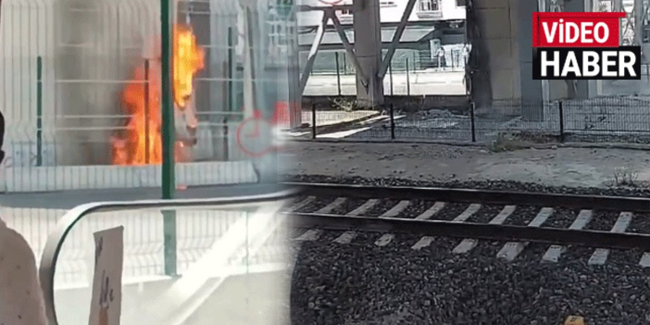 Başkentray'da korkutan anlar: Asansörde yangın çıktı