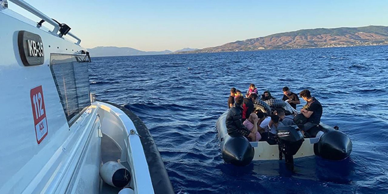 Bodrum açıklarında 13 kaçak göçmen yakalandı 25 kaçak kurtarıldı
