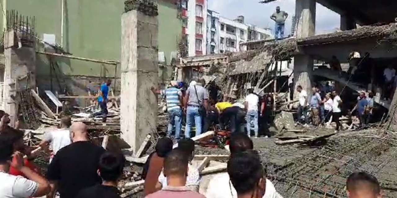 İnşaat çöktü; işçiler altında kaldı: 4 yaralı