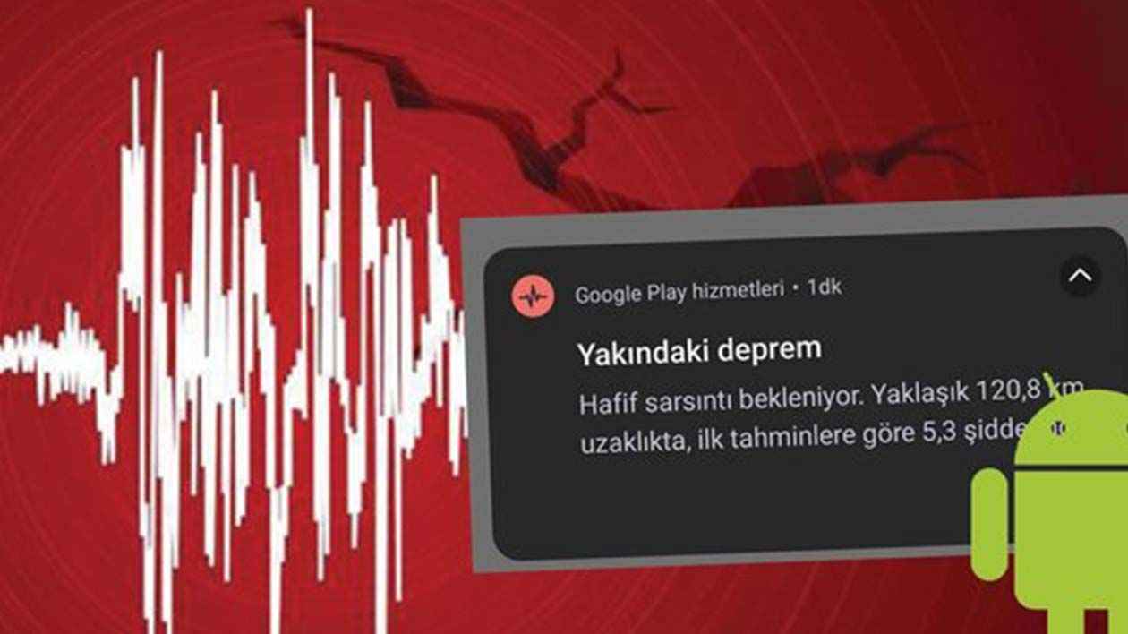 Google'ın deprem uyarı sistemini açın depremler ayağınıza gelsin....