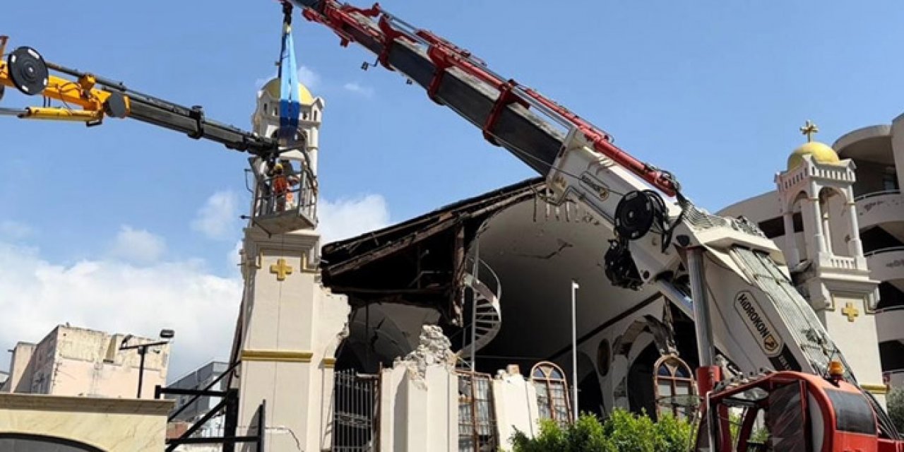 Hatay’da kilise güçlendirme çalışmaları devam ediyor