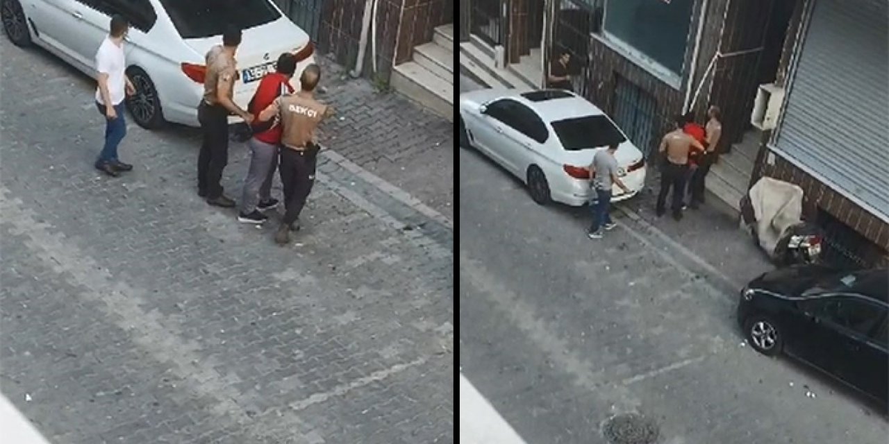 Yoldan geçen bekçiden hırsıza suçüstü