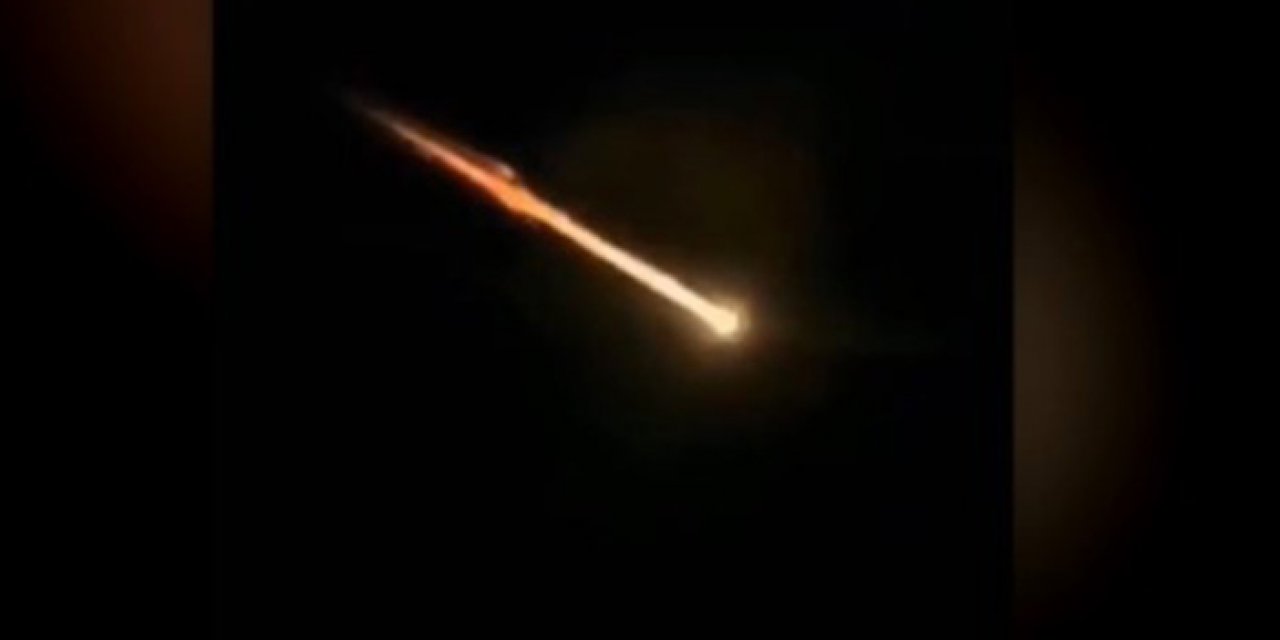 Erzurum'a meteor düştü