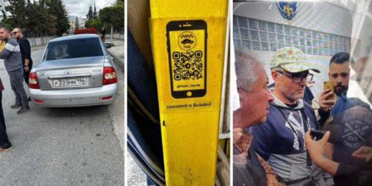 Rus ve Ukrayna plakalar ile korsan taksicilik