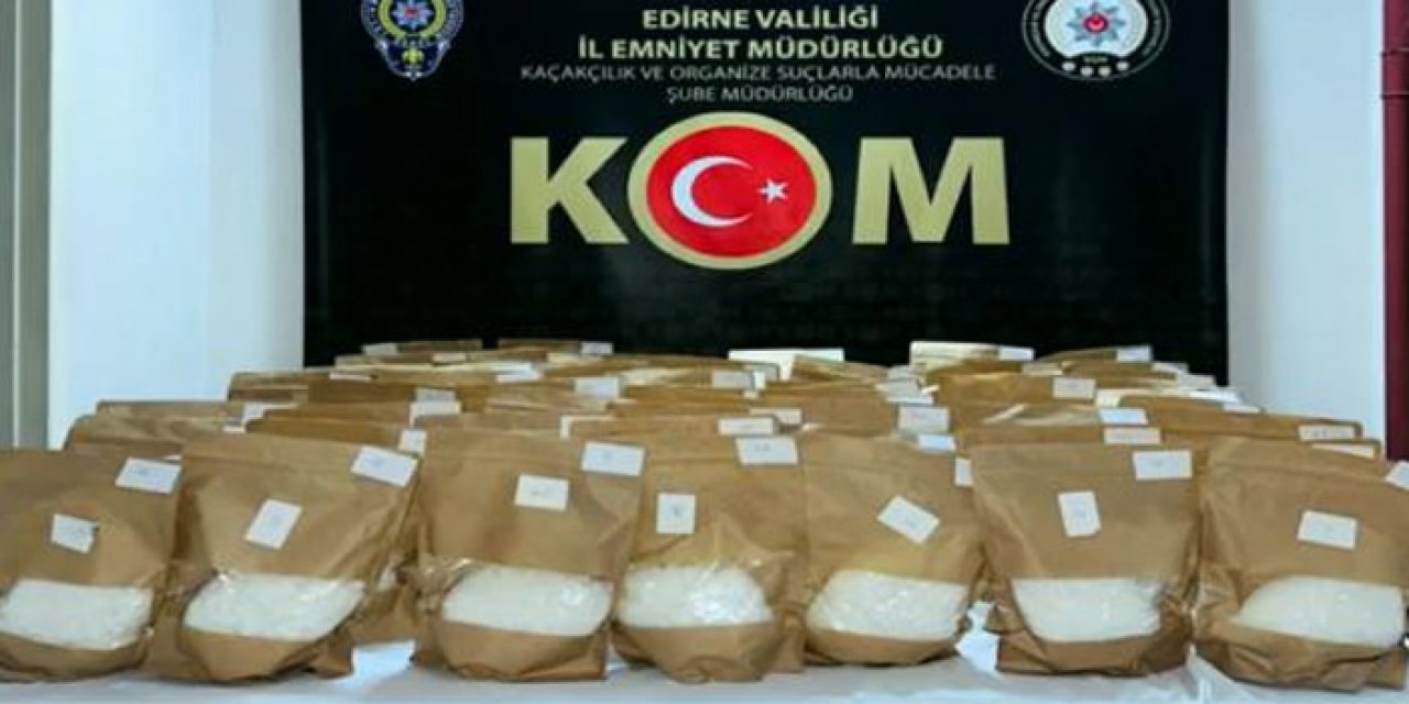 Edirne’de 72 kilo uyuşturucu ele geçirildi