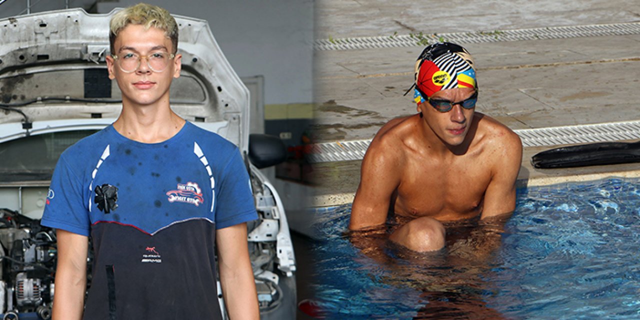 Dünya şampiyonu yüzücü çıraklık yapıyor: "Babama yük olmak istemedim"
