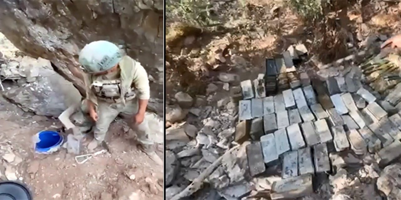 Binlerce mühimmat ele geçirildi