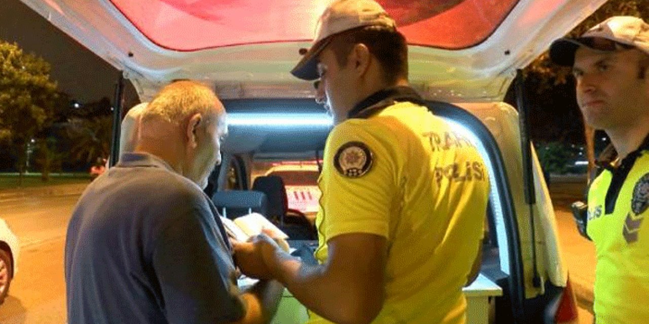 Alkollü yakalanan sürücüden nasihat: Alkollü araç sürmeyin