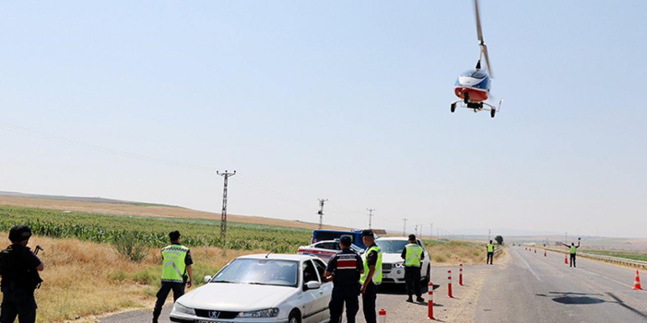 Kırşehir’de Cayrokopterli denetim