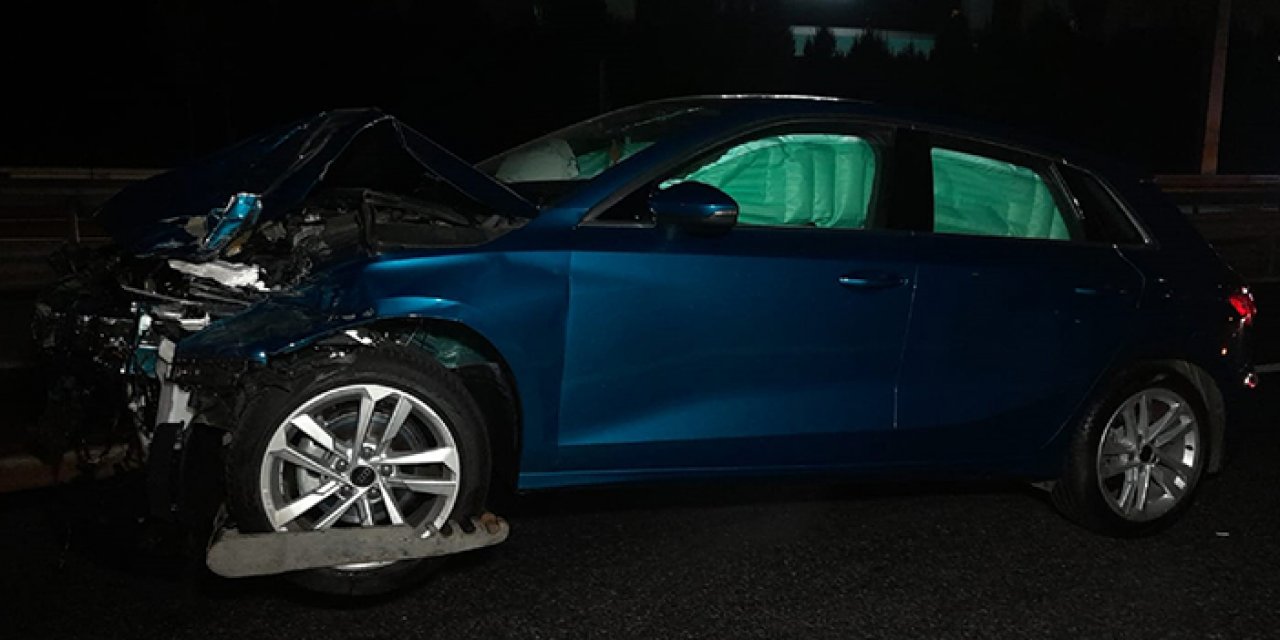 Kazada aracından indi: Arkadan gelen minibüs çarptı