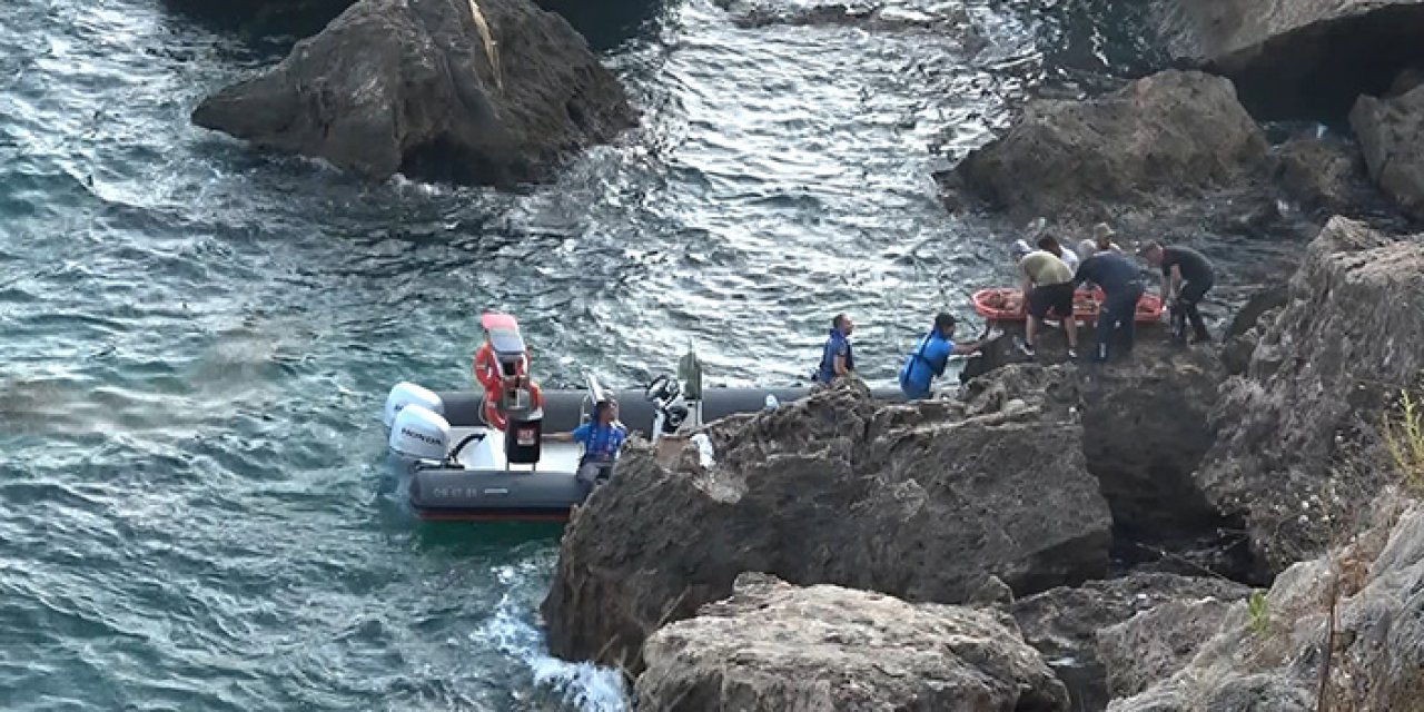Antalya'da falezlerden denize giren kişi boğuldu