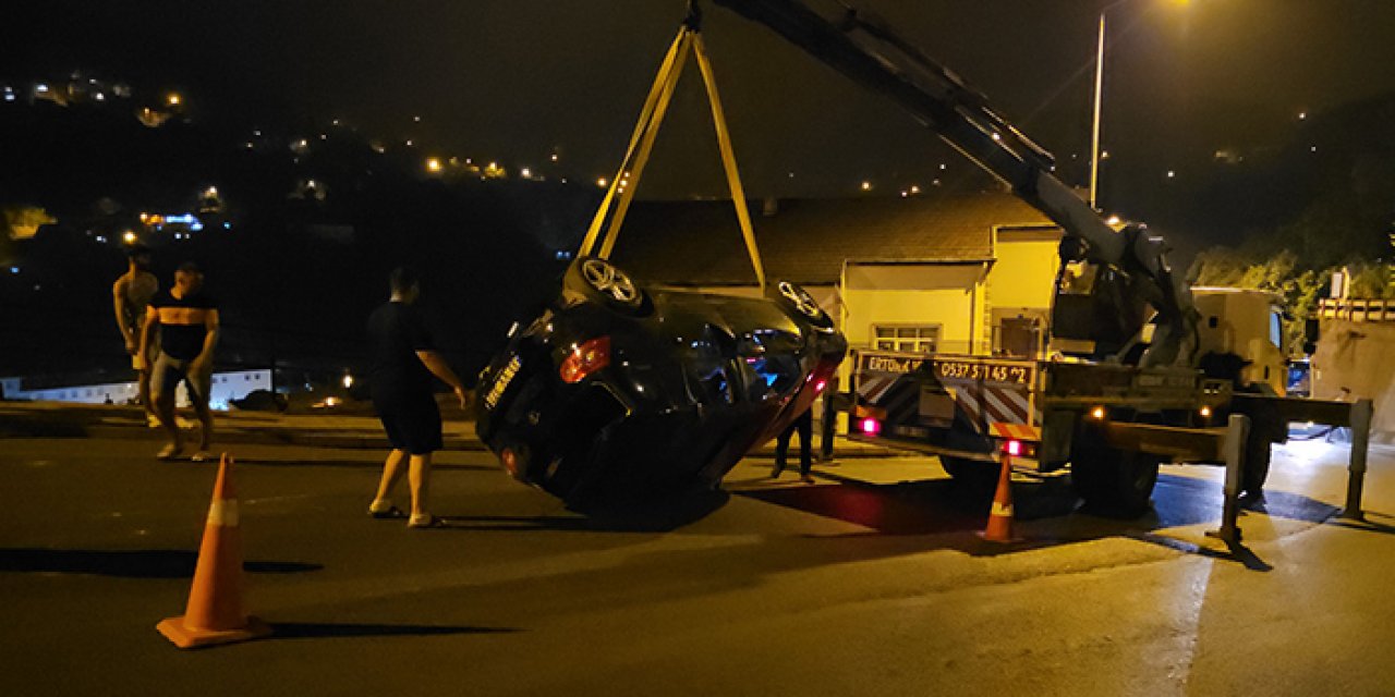 Silahlı saldırıdan kaçarken kaza yaptı