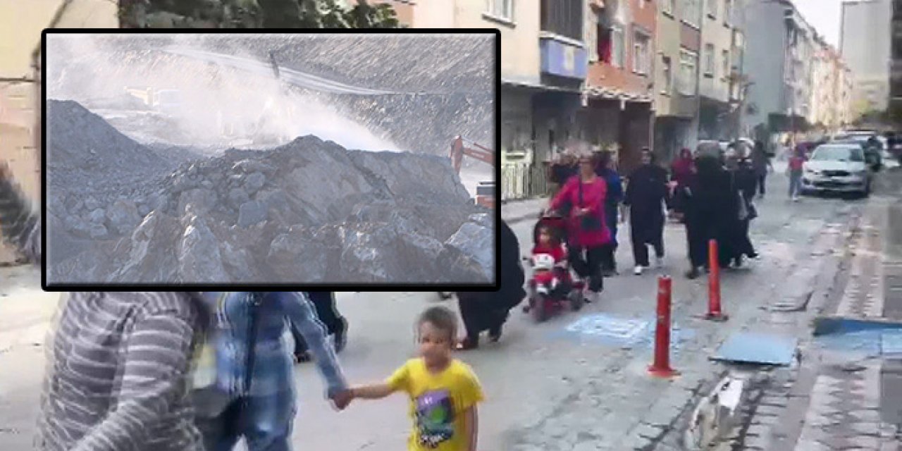 Sultangazi'de mahalleliden taş ocaklarına isyan!
