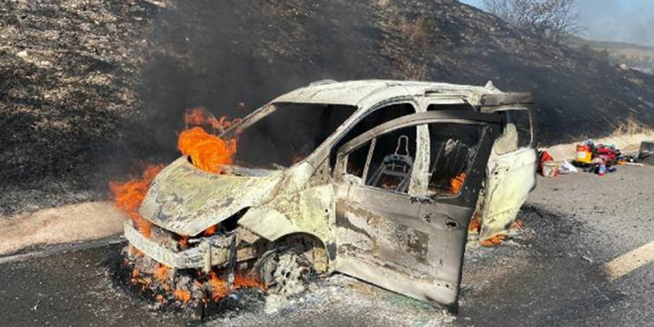 Manisa'da korkutan yangın