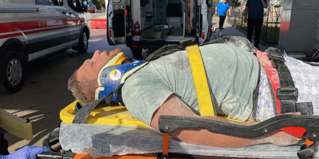 Üzerlerine un çuvalı düşen 3 işçi yaralandı
